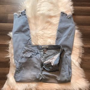 Refuge Raw Hem Skinny Jeans